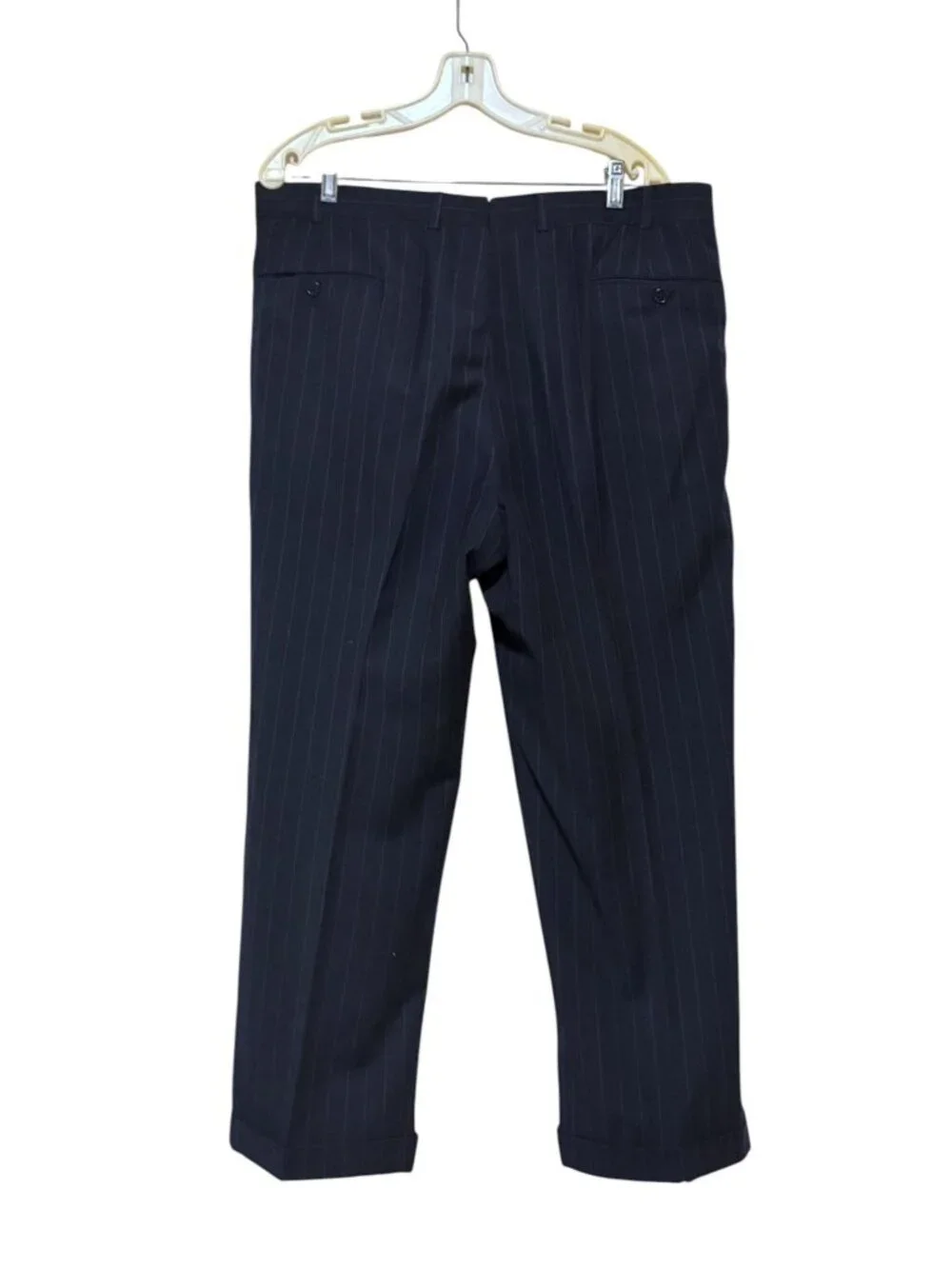 VTG Brooks Brothers Golden Fleece Wool Suit 43 Jacket Pants 38 x 29 Pinstripe